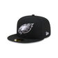 Philadelphia Eagles Black and White Basic 59FIFTY Fitted Hat