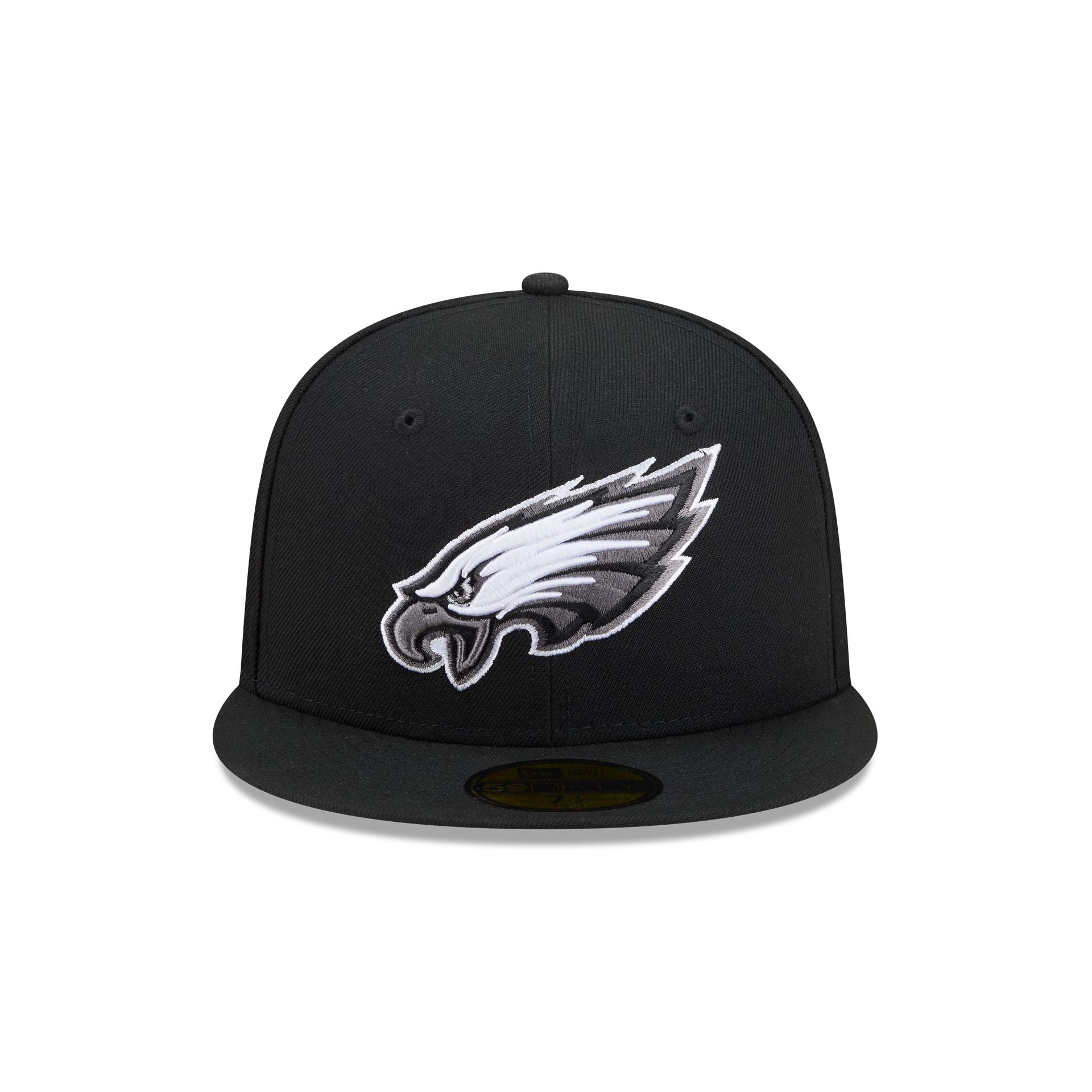 Philadelphia Eagles Black and White Basic 59FIFTY Fitted Hat