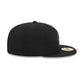Colorado Rockies Black and White Basic 59FIFTY Fitted Hat