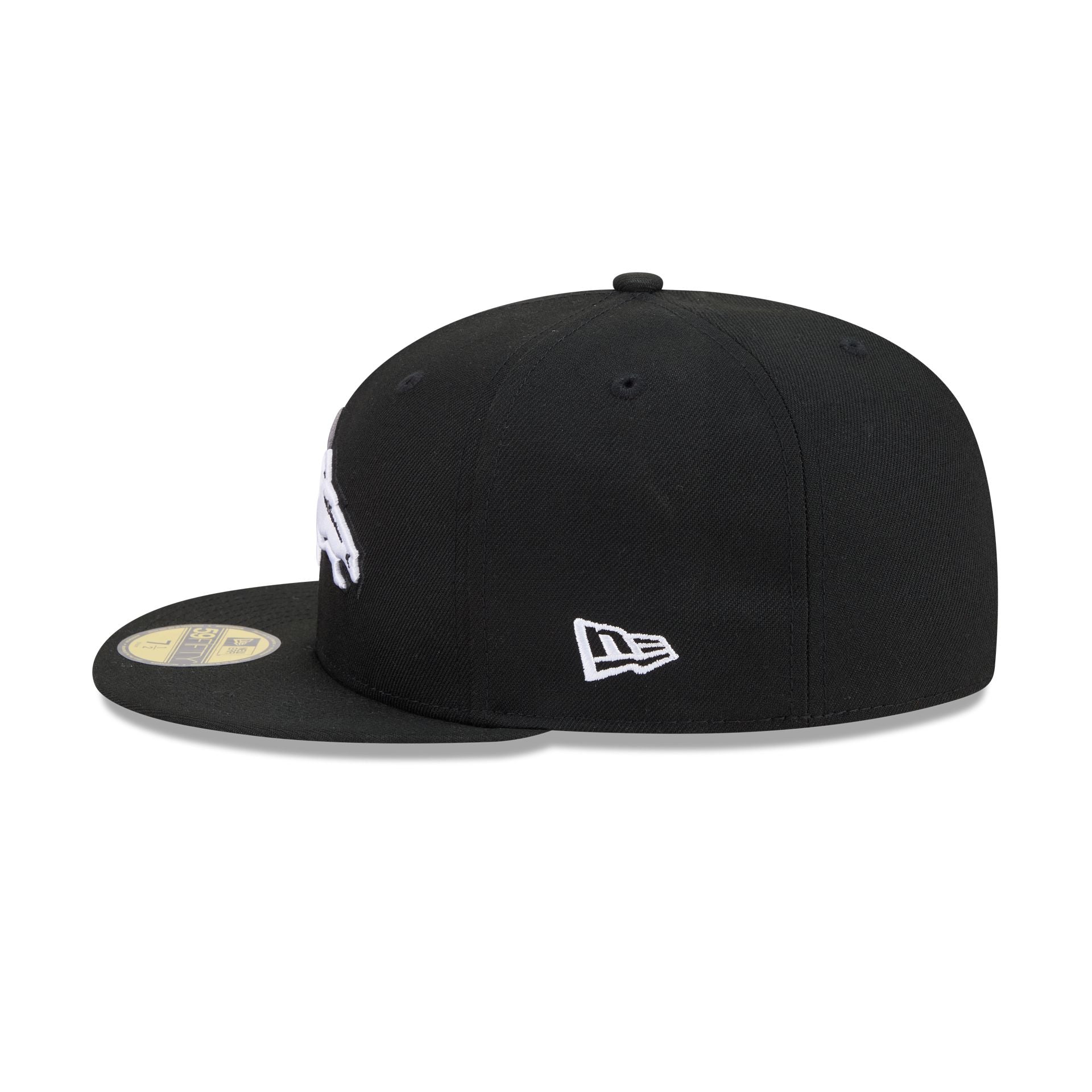 Denver Broncos Black and White Basic 59FIFTY Fitted Hat