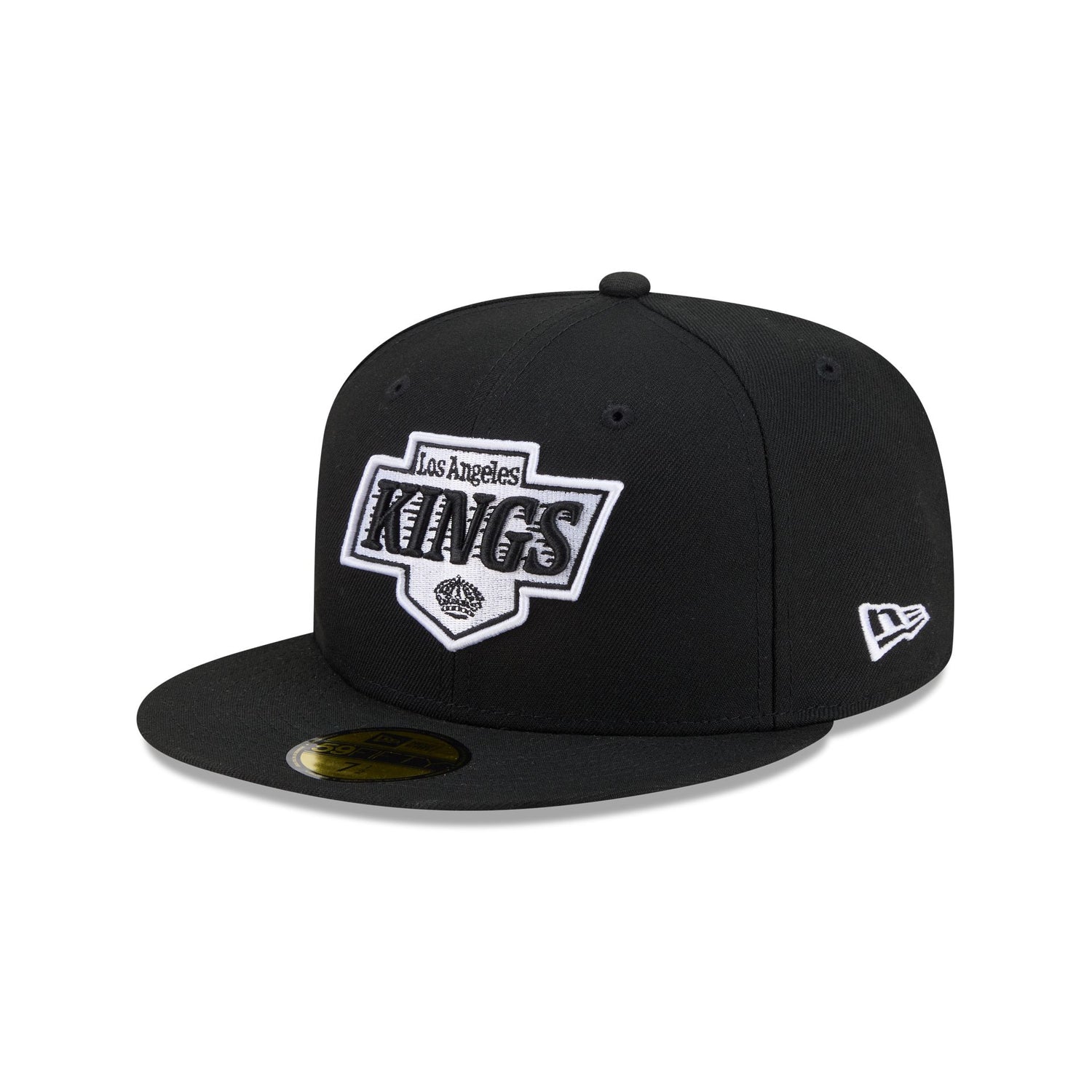 Los Angeles Kings Black and White Basic 59FIFTY Fitted Hat