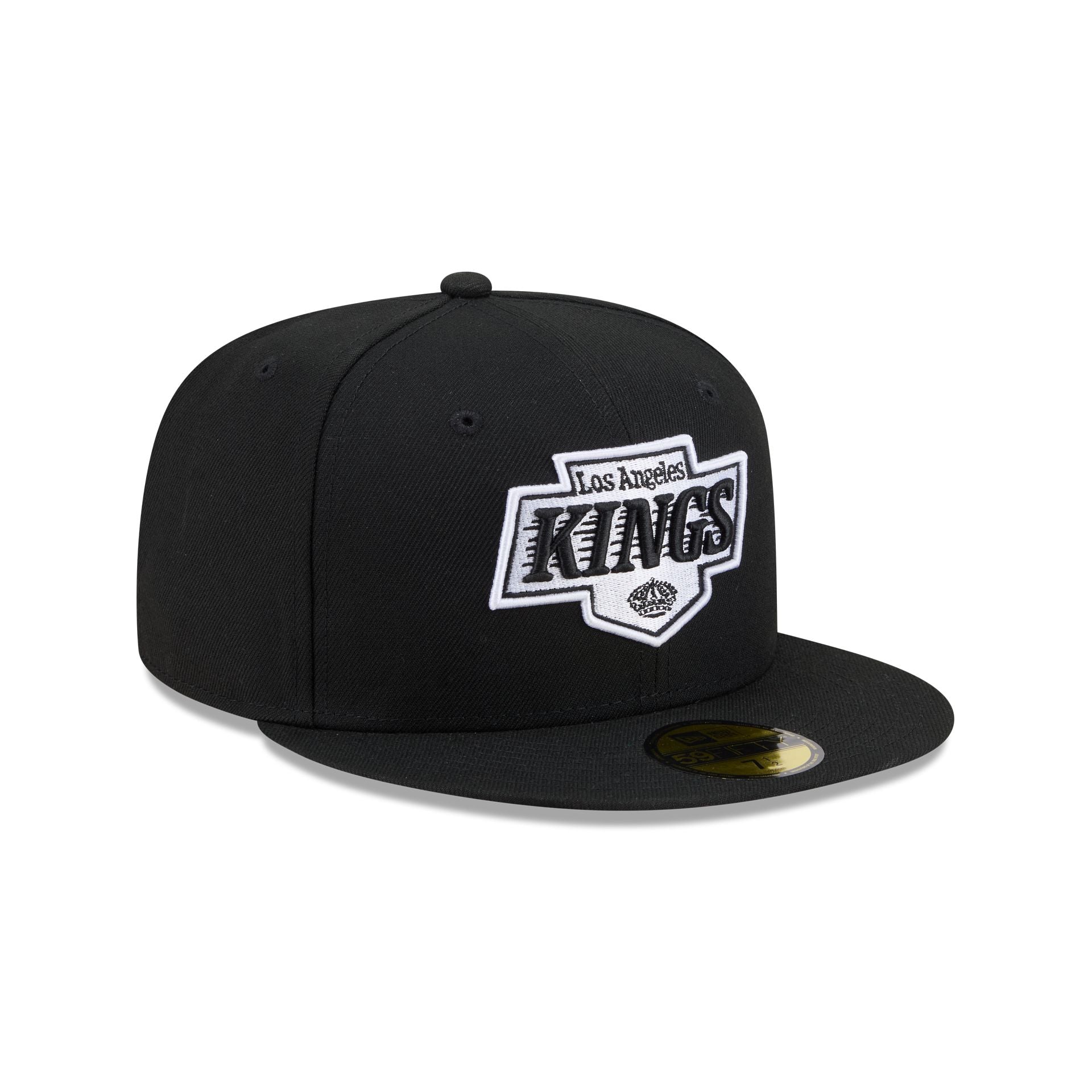 Los Angeles Kings Black and White Basic 59FIFTY Fitted Hat