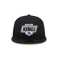 Los Angeles Kings Black and White Basic 59FIFTY Fitted Hat