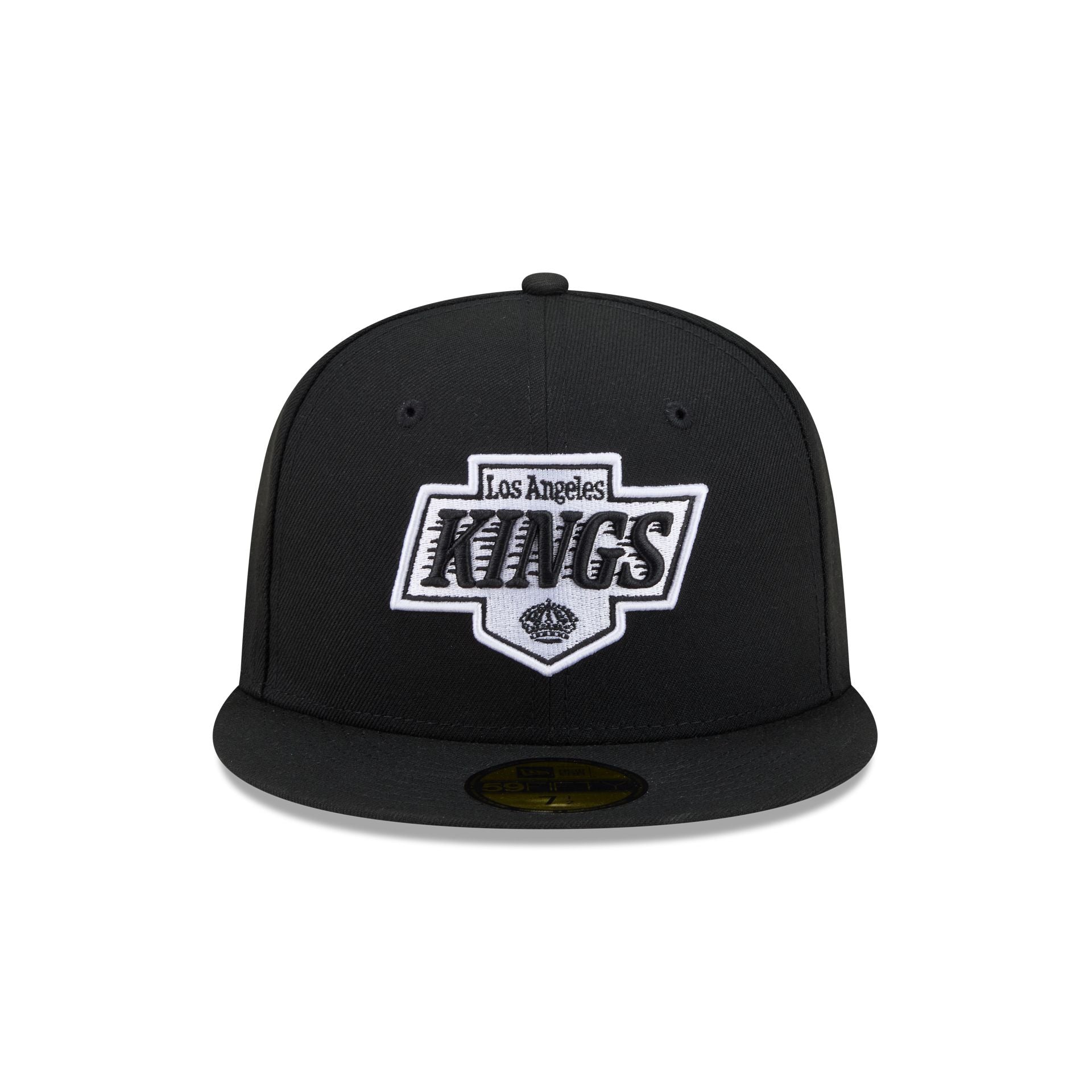 Los Angeles Kings Black and White Basic 59FIFTY Fitted Hat