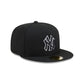New York Yankees Black and White Basic 59FIFTY Fitted Hat