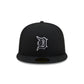Detroit Tigers Black and White Basic 59FIFTY Fitted Hat
