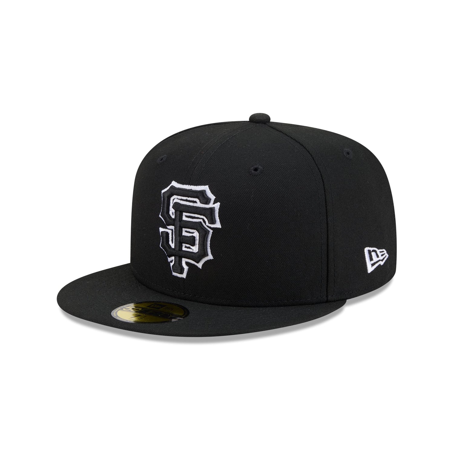 San Francisco Giants Black and White Basic 59FIFTY Fitted Hat