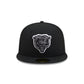 Chicago Bears Black and White Basic 59FIFTY Fitted Hat