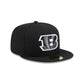 Cincinnati Bengals Black and White Basic 59FIFTY Fitted Hat