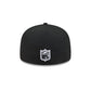 Kansas City Chiefs Black and White Basic 59FIFTY Fitted Hat
