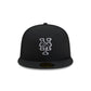 New York Mets Black and White Basic 59FIFTY Fitted Hat