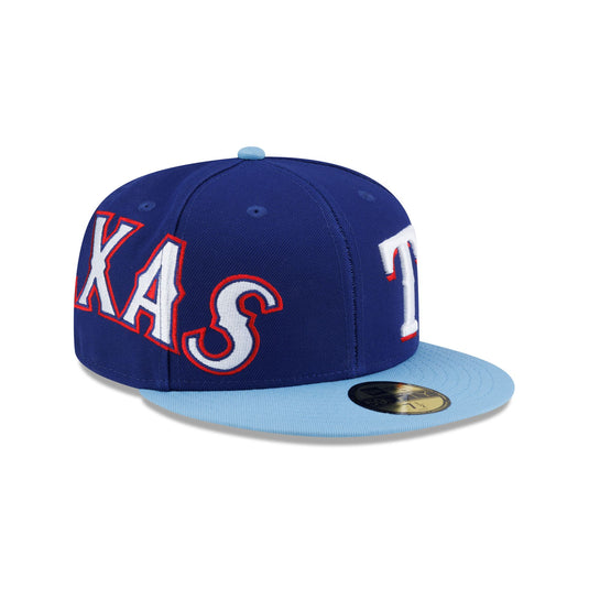 Texas Rangers Premium Multi Logo 59FIFTY Fitted Hat - New Era Cap