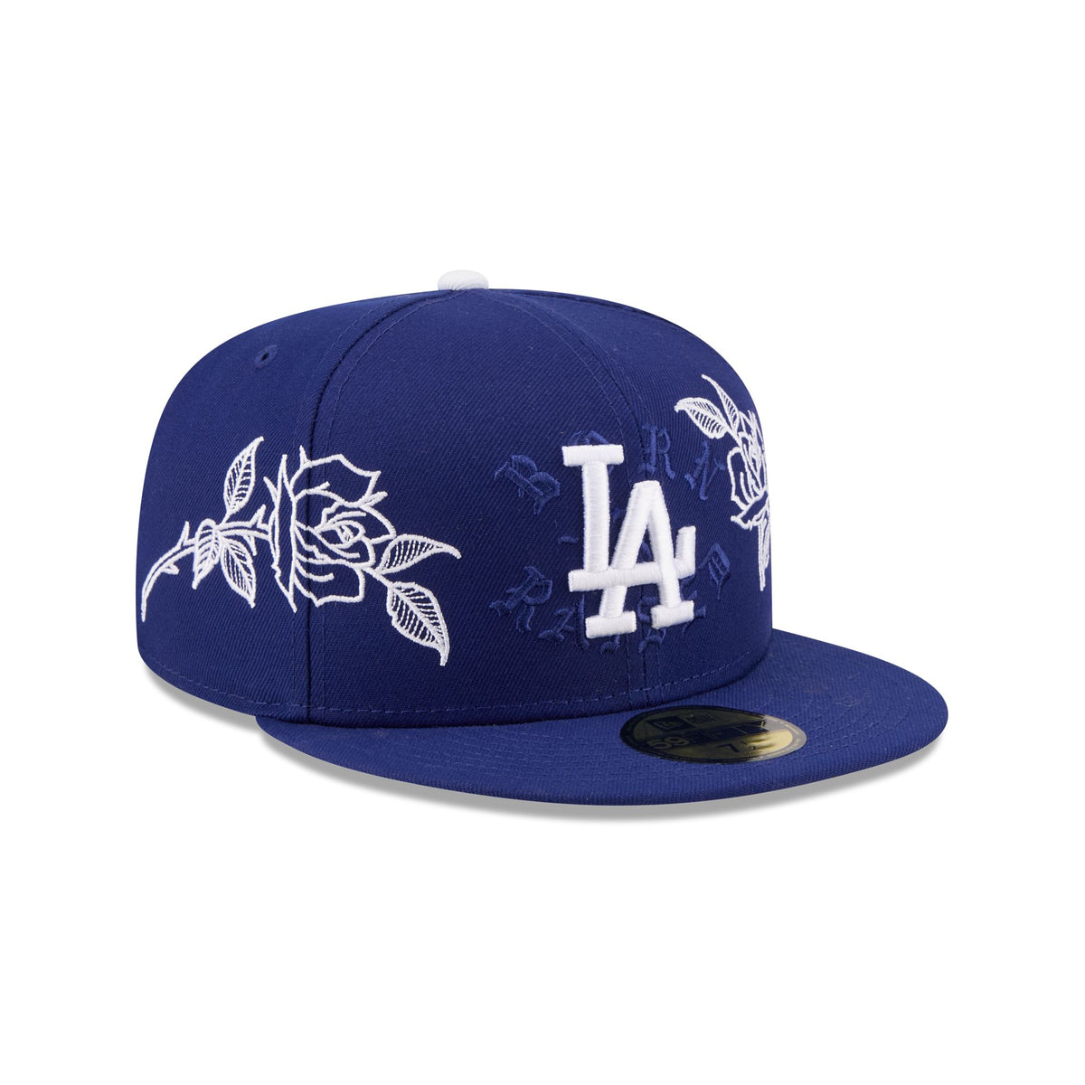 Born x Raised x Los Angeles Dodgers Floral Royal Blue 59FIFTY Fitted Hat
