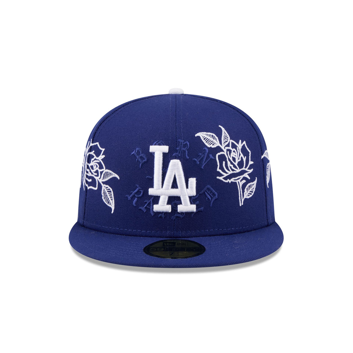 Born x Raised x Los Angeles Dodgers Floral Royal Blue 59FIFTY Fitted Hat