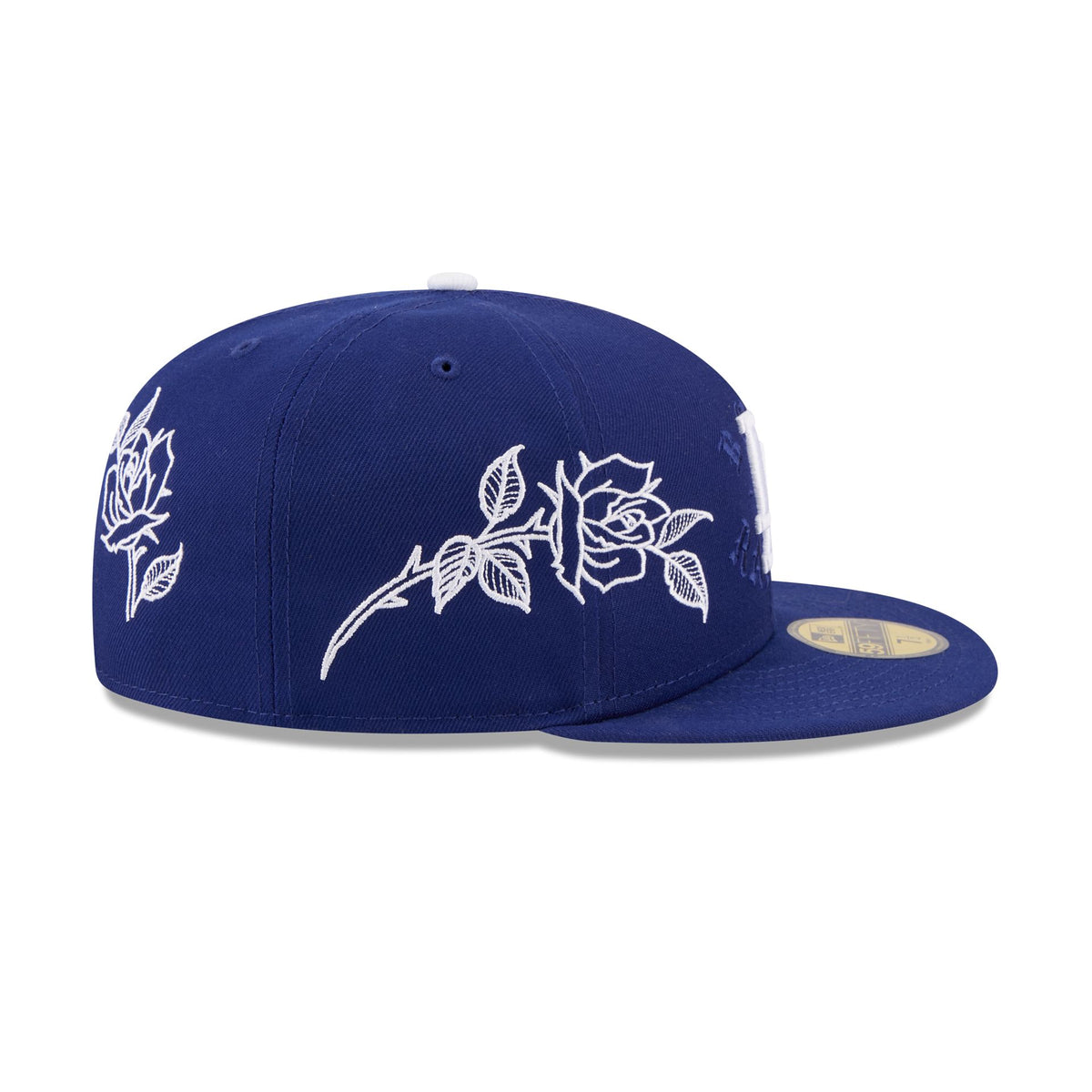 Born x Raised x Los Angeles Dodgers Floral Royal Blue 59FIFTY Fitted Hat