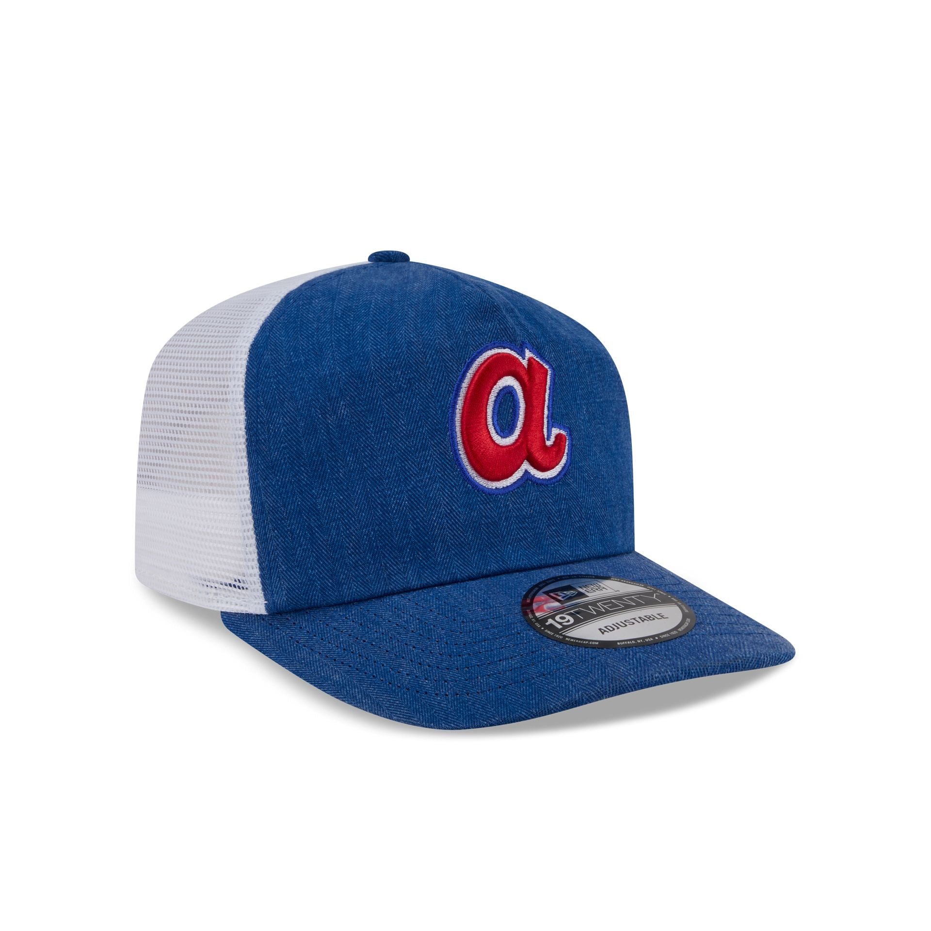 Atlanta Braves Herringbone Team Colors 19TWENTY Trucker Hat