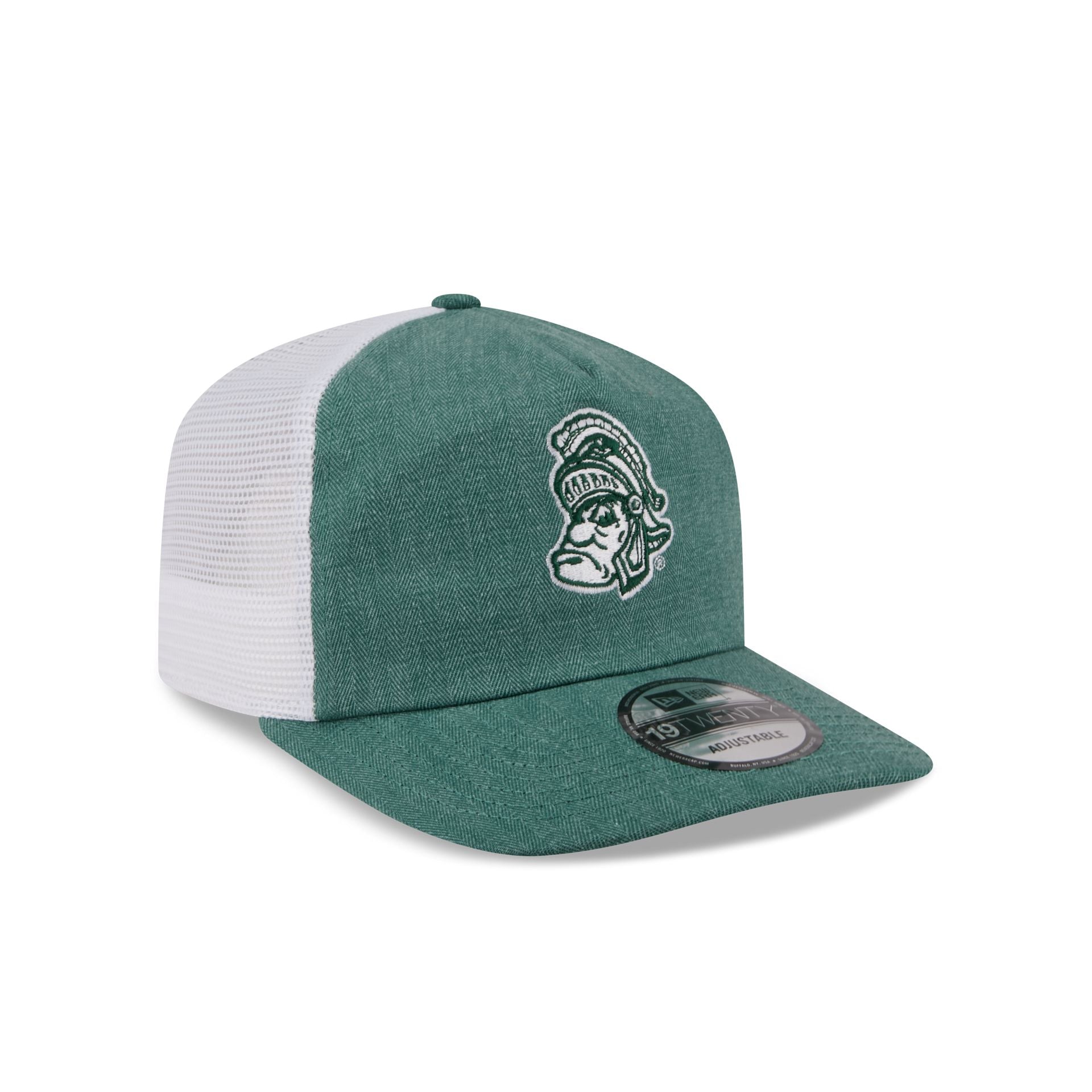 Michigan State Spartans Herringbone Team Colors 19TWENTY Trucker Hat