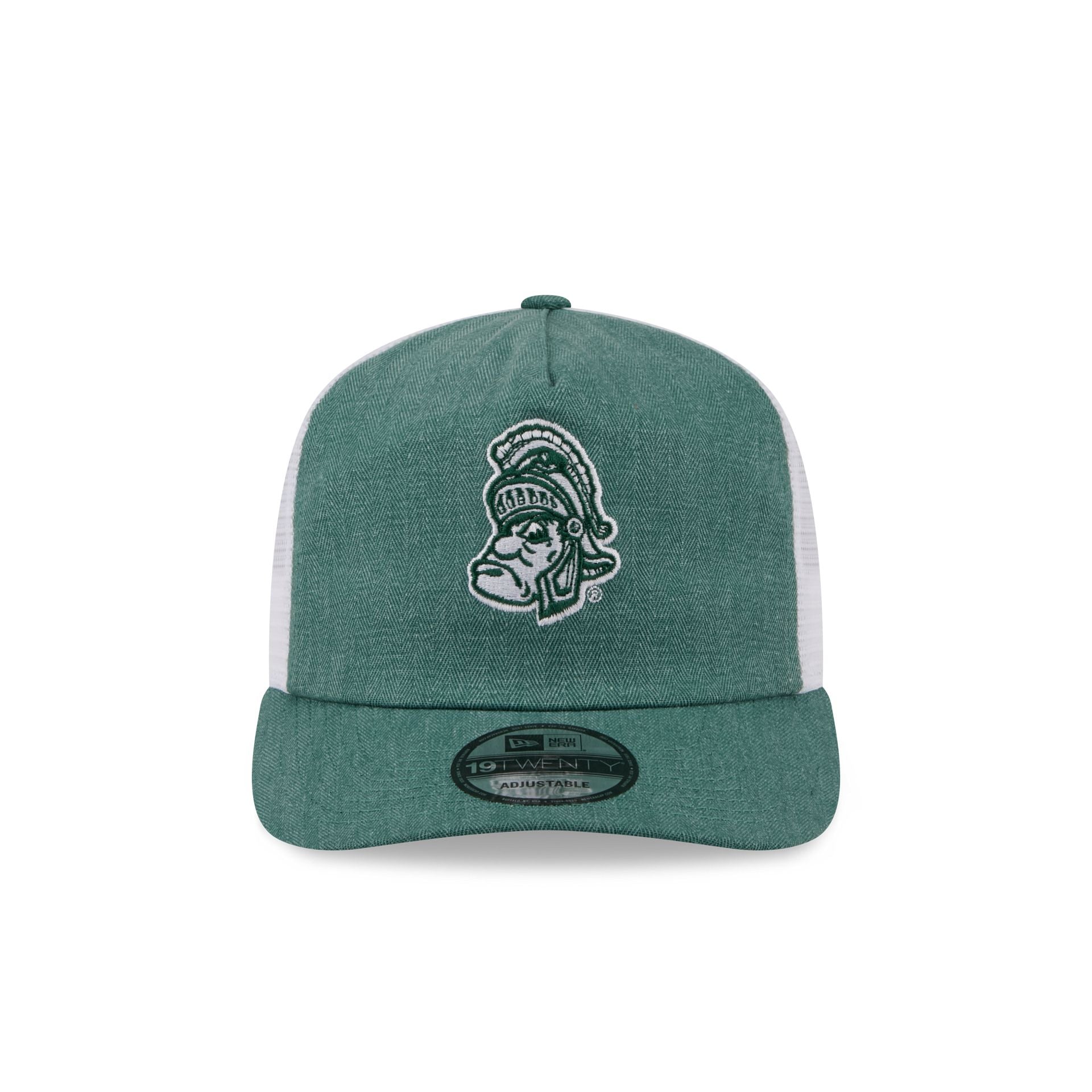 Michigan State Spartans Herringbone Team Colors 19TWENTY Trucker Hat