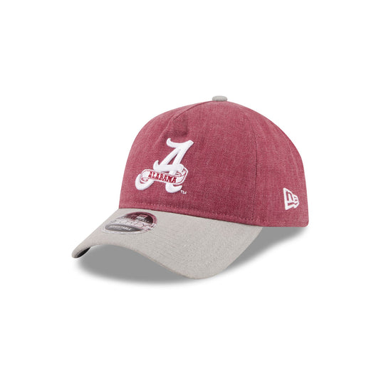 Alabama Crimson Tide Herringbone Team Colors 9TWENTY Adjustable Hat - New Era Cap