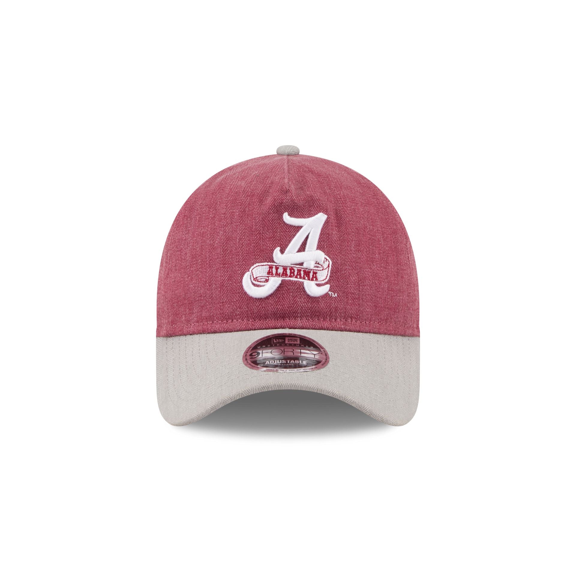 Alabama Crimson Tide Herringbone Team Colors 9TWENTY Adjustable Hat