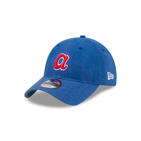 Atlanta Braves Herringbone Team Colors 9TWENTY Adjustable Hat - New Era Cap