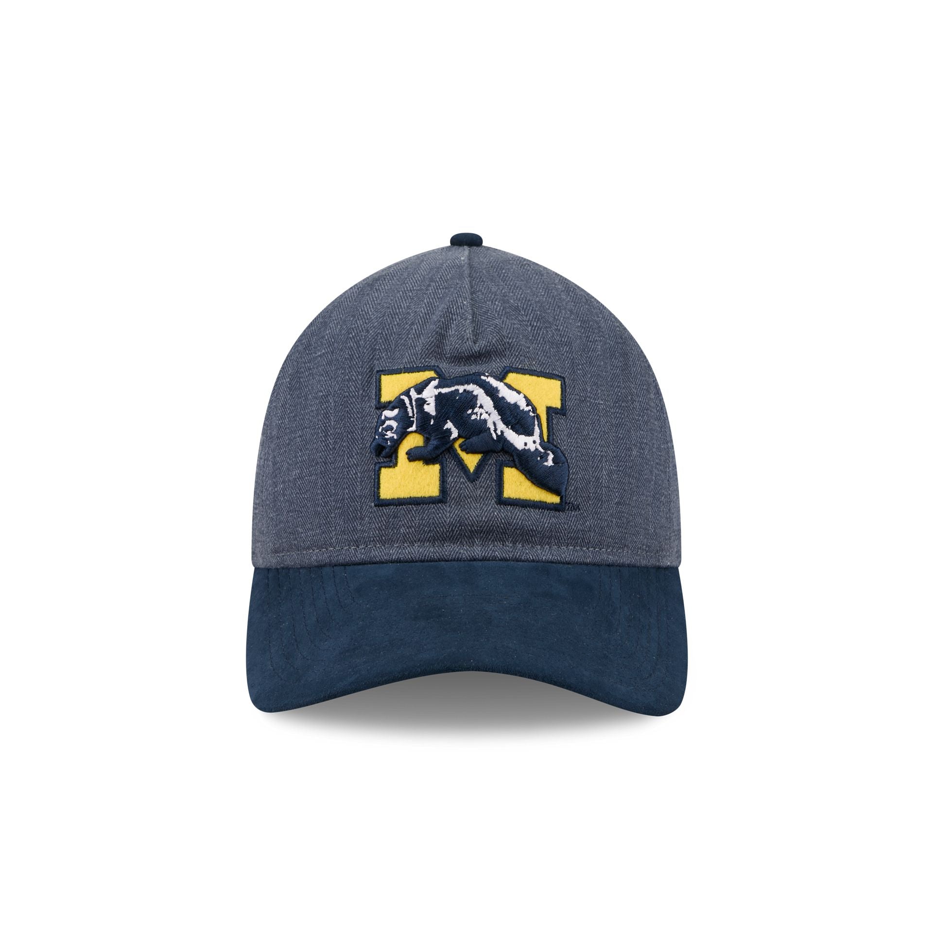 Michigan Wolverines Herringbone Team Colors 9TWENTY A-Frame Adjustable Hat