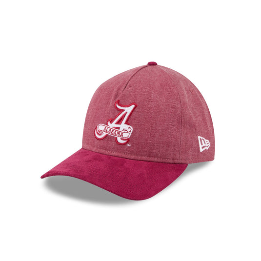 Alabama Crimson Tide Herringbone Team Colors 9TWENTY A-Frame Adjustable Hat - New Era Cap