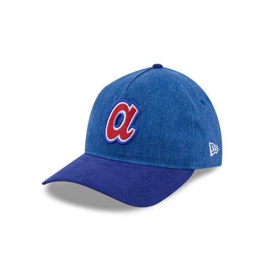 Atlanta Braves Herringbone Team Colors 9TWENTY A-Frame Adjustable Hat - New Era Cap