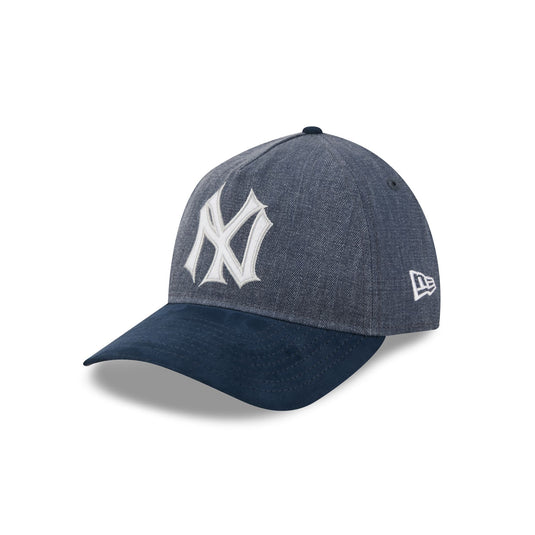 New York Yankees Herringbone Team Colors 9TWENTY A-Frame Adjustable Hat - New Era Cap