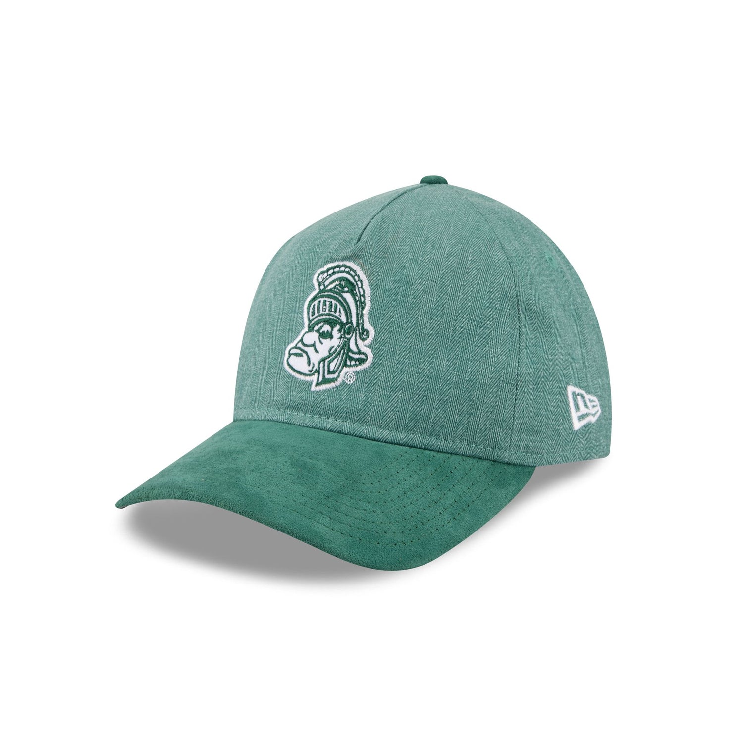 Michigan State Spartans Herringbone Team Colors 9TWENTY A-Frame Adjustable Hat