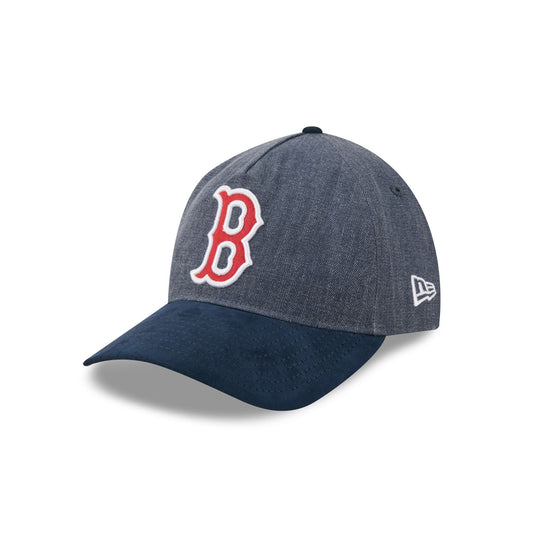Boston Red Sox Herringbone Team Colors 9TWENTY A-Frame Adjustable Hat - New Era Cap