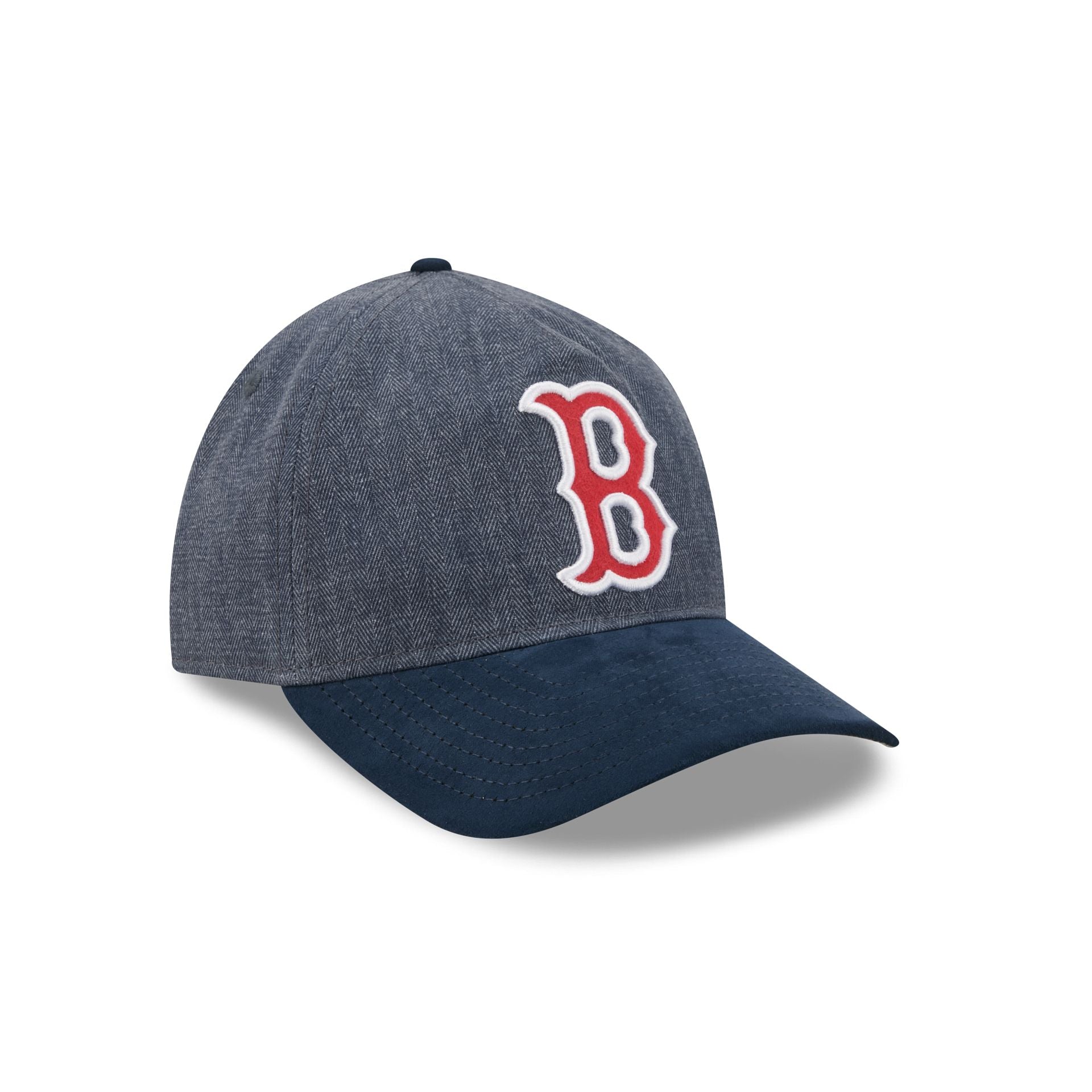 Boston Red Sox Herringbone Team Colors 9TWENTY A-Frame Adjustable Hat