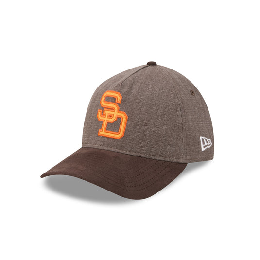San Diego Padres Herringbone Team Colors 9TWENTY A-Frame Adjustable Hat - New Era Cap