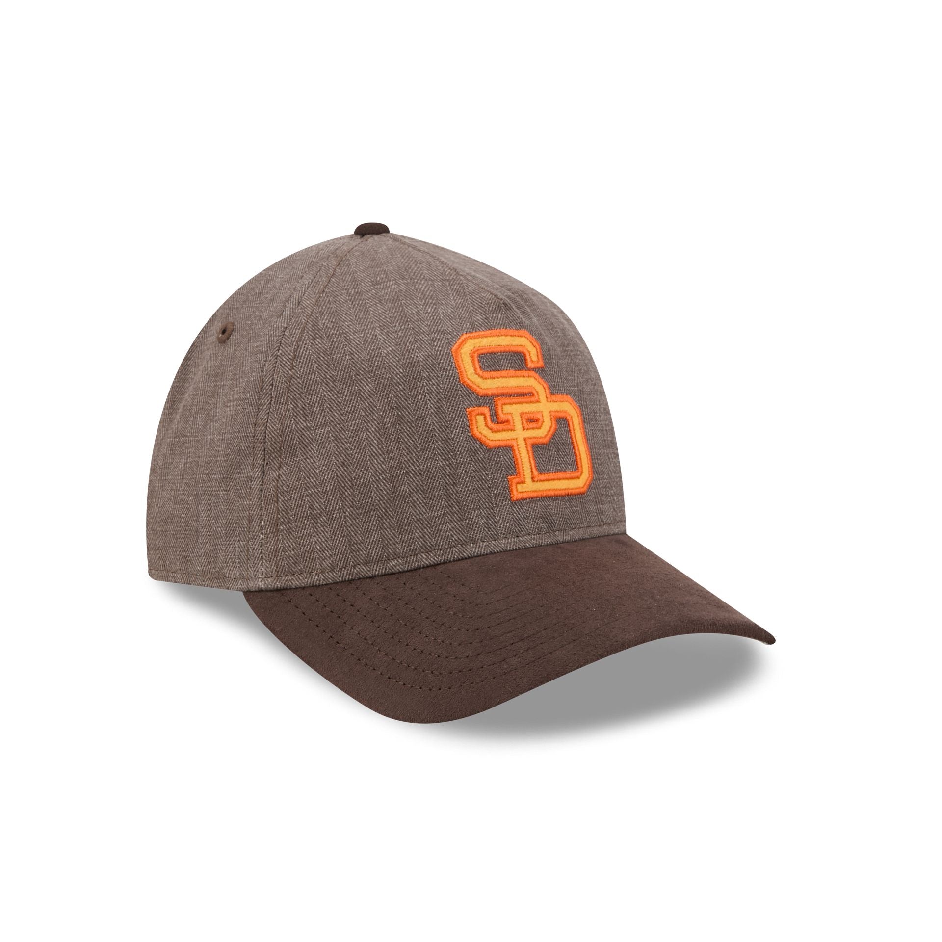 San Diego Padres Herringbone Team Colors 9TWENTY A-Frame Adjustable Hat