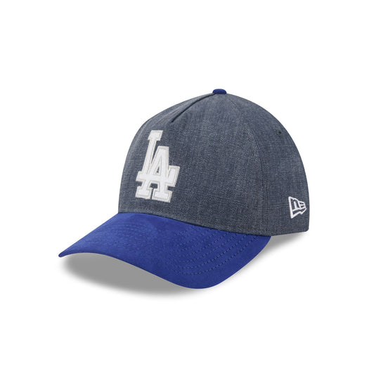Los Angeles Dodgers Herringbone Team Colors 9TWENTY A-Frame Adjustable Hat - New Era Cap