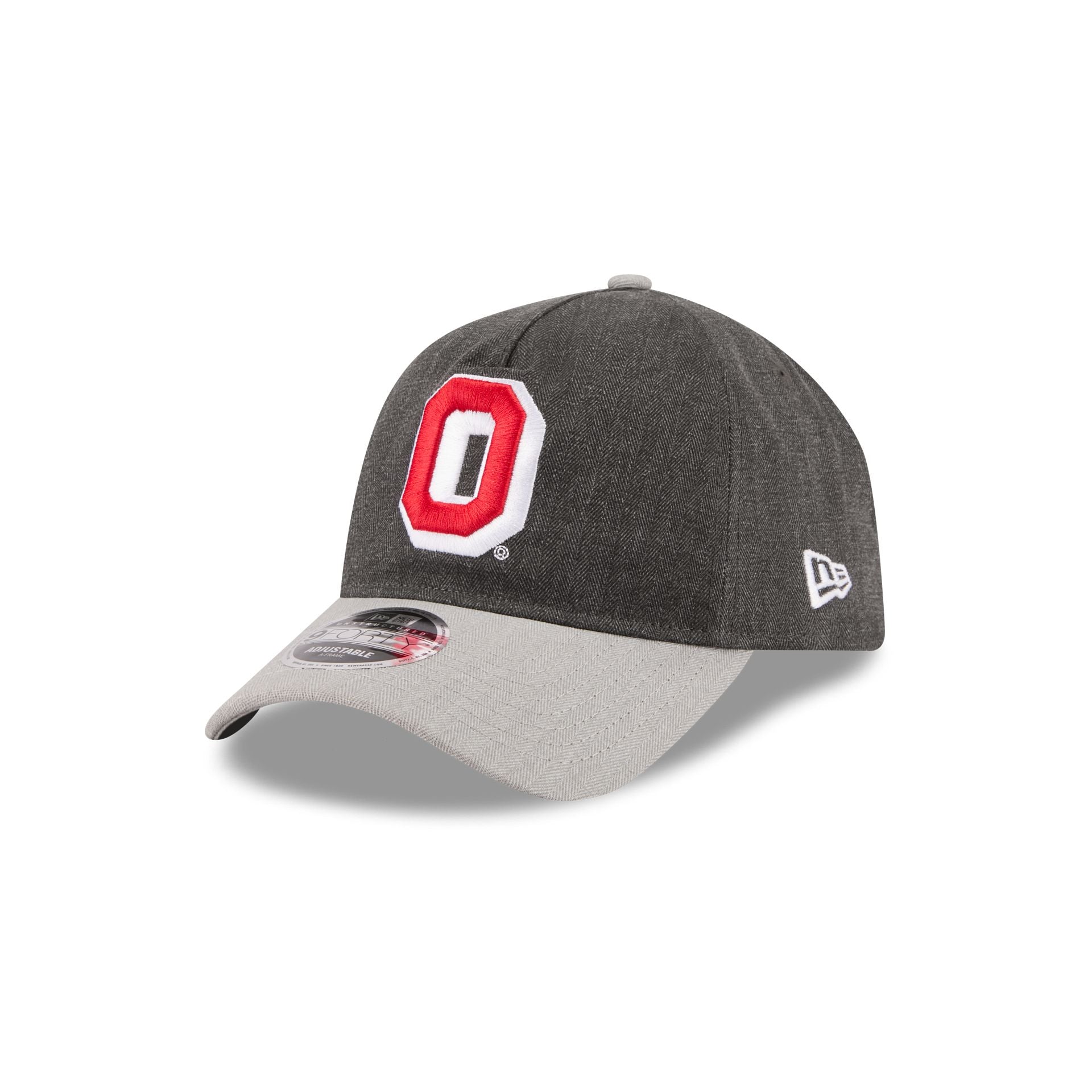 Ohio State Buckeyes Herringbone Team Colors 9FORTY A-Frame Adjustable Hat