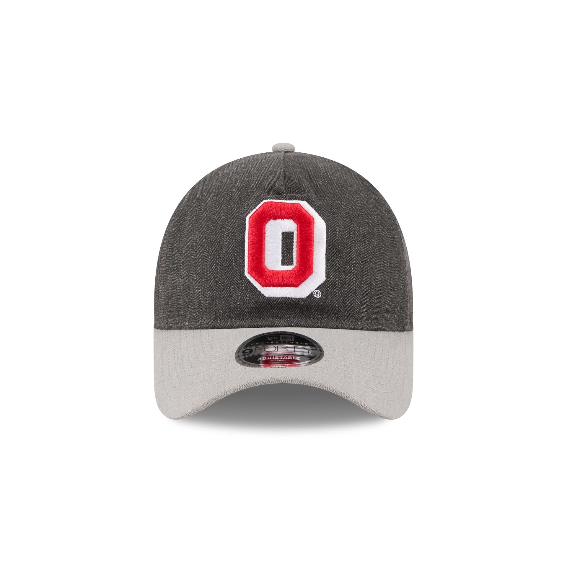 Ohio State Buckeyes Herringbone Team Colors 9FORTY A-Frame Adjustable Hat