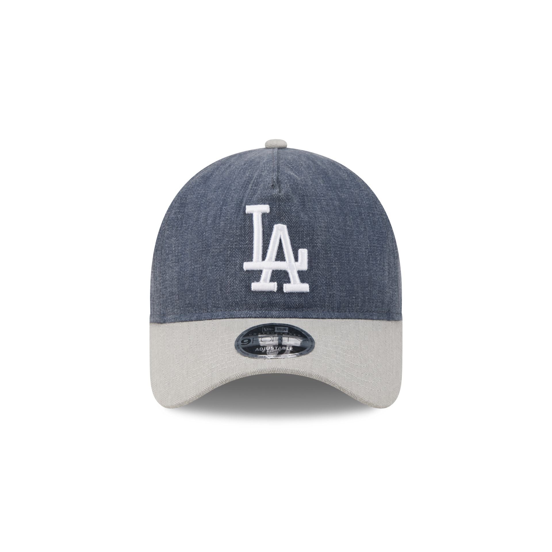Los Angeles Dodgers Herringbone Team Colors 9FORTY A-Frame Adjustable Hat