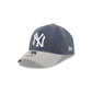 New York Yankees Herringbone Team Colors 9FORTY A-Frame Adjustable Hat