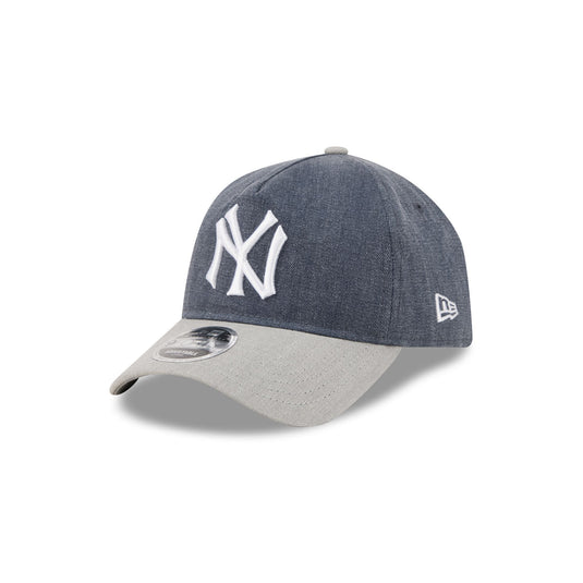 New York Yankees Herringbone Team Colors 9FORTY A-Frame Adjustable Hat - New Era Cap