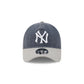 New York Yankees Herringbone Team Colors 9FORTY A-Frame Adjustable Hat