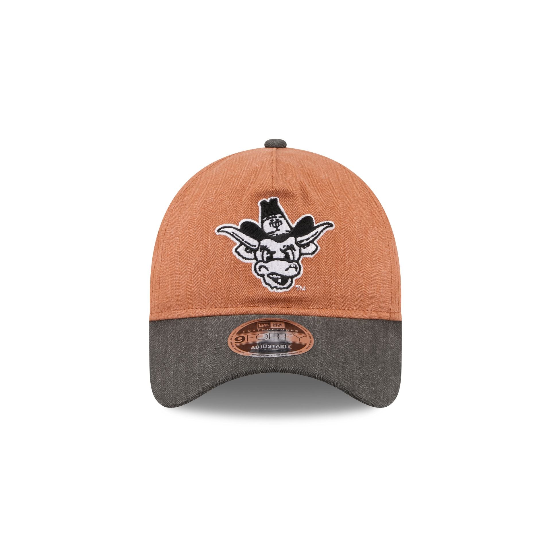 Texas Longhorns Herringbone Team Colors 9FORTY A-Frame Adjustable Hat