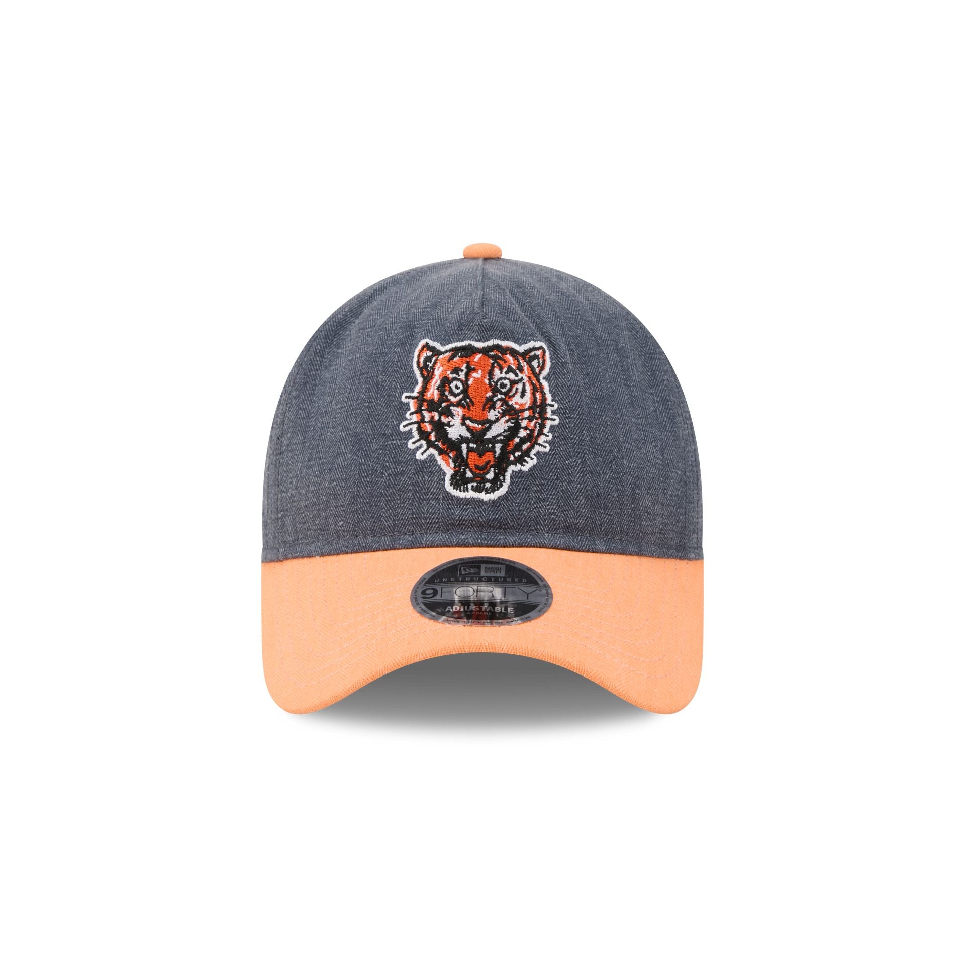 Detroit Tigers Herringbone Team Colors 9FORTY A-Frame Adjustable Hat