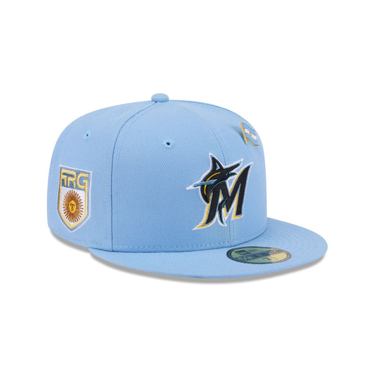 Miami Marlins Country Flag 59FIFTY Fitted Hat - New Era Cap
