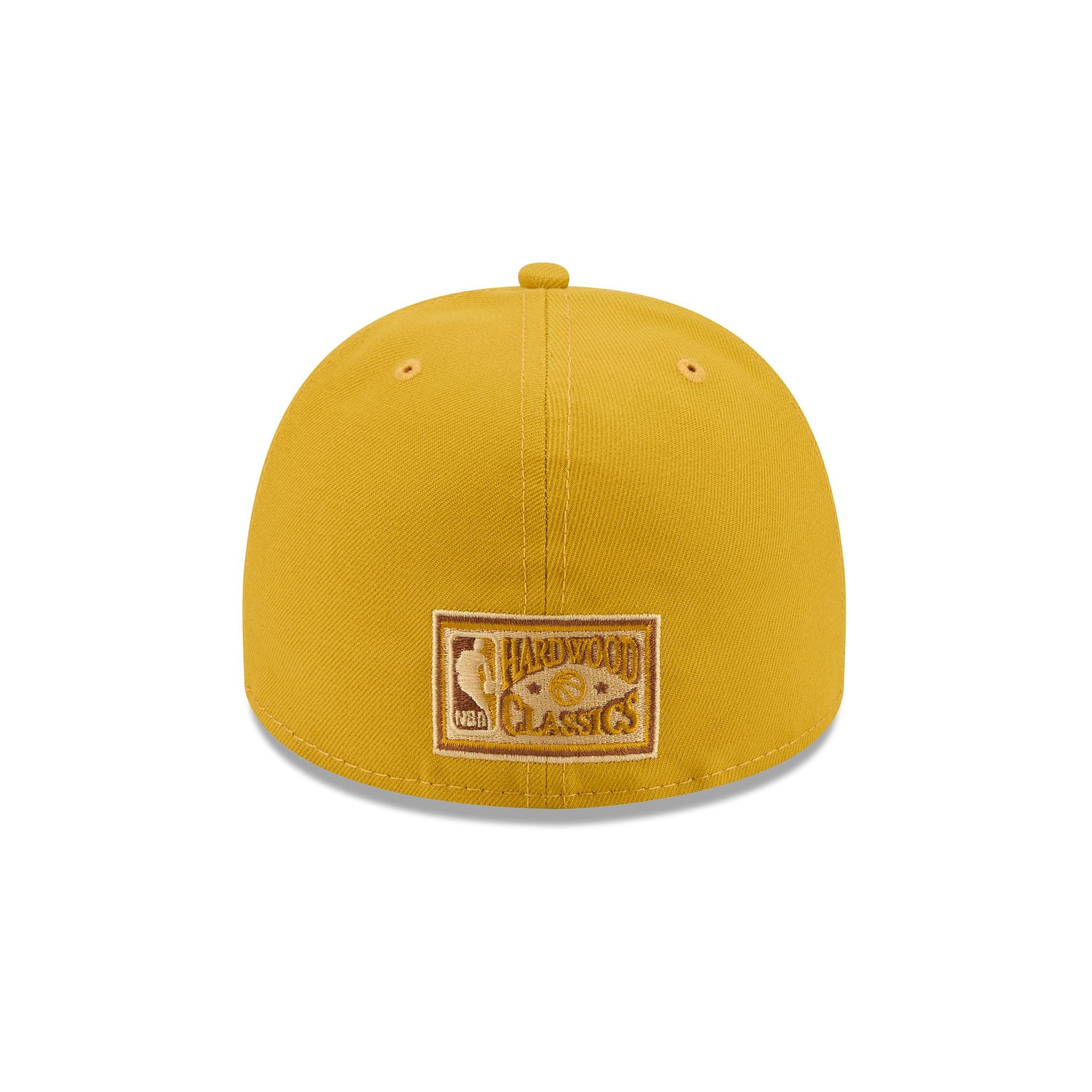 Just Caps Hardwood Classics Trophy Yellow New York Knicks 59FIFTY A-Frame Fitted Hat
