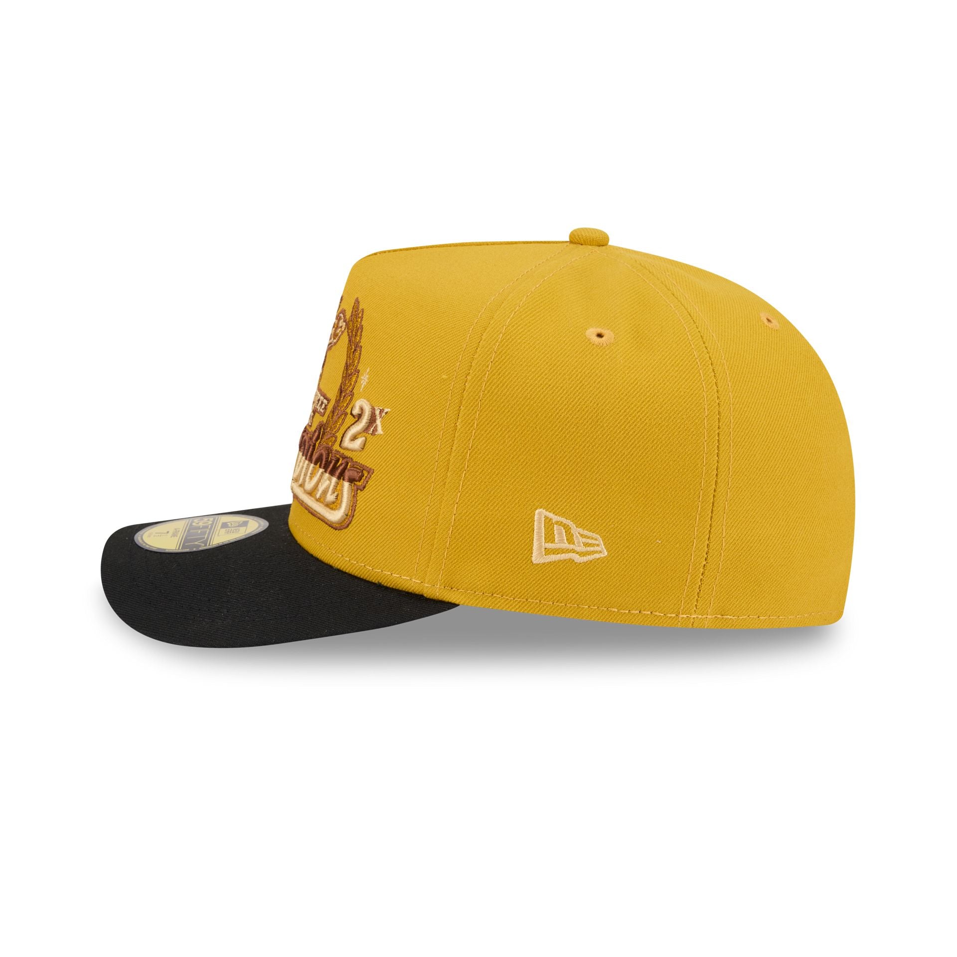 Just Caps Hardwood Classics Trophy Yellow Milwaukee Bucks 59FIFTY