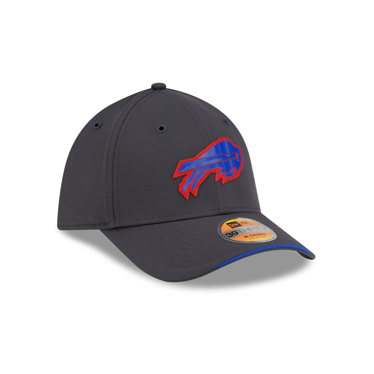 Buffalo Bills 2026 Sideline Gray 39THIRTY M-Crown Stretch Fit Hat