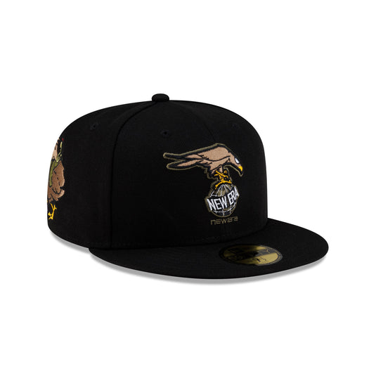 Rodrigo Roji x New Era Cap Soccer Black 59FIFTY Fitted Hat - New Era Cap