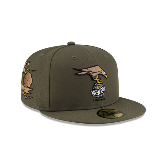 Rodrigo Roji x New Era Cap Soccer Olive Green 59FIFTY Fitted Hat - New Era Cap