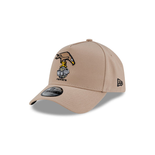 Rodrigo Roji x New Era Cap Soccer Khaki 9FORTY A-Frame Snapback Hat - New Era Cap